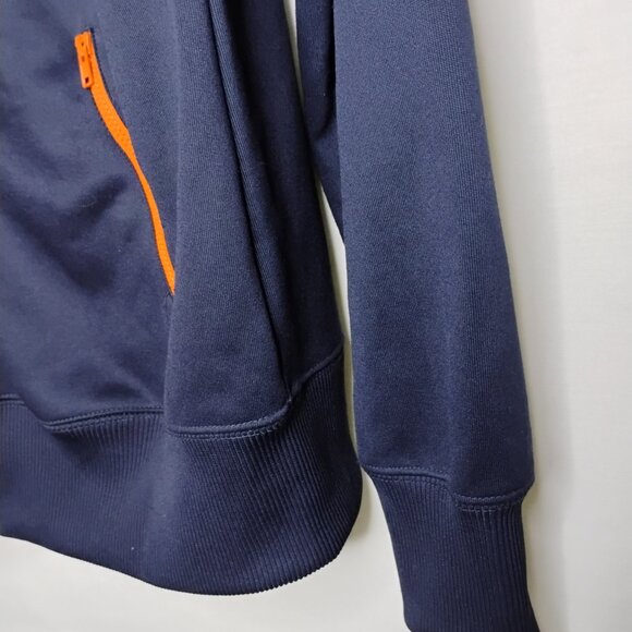 Nike Chicago Bears Women's Jacket Full Zip Fitted Track Navy Orange Like New XL - Picture 5 of 11